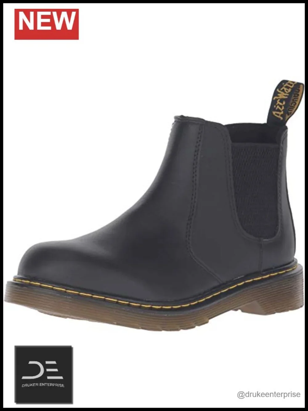 Toddler Chelsea Boots Pull-On Leather Ankle Boots